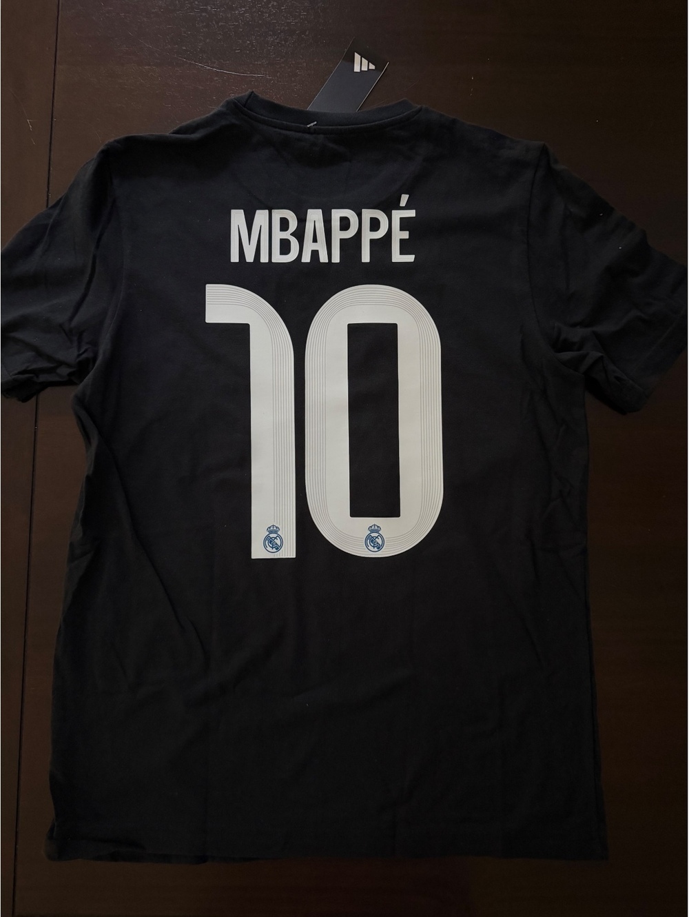 Medium Adidas Real Madrid Black Cotton T-shirt Mbappe #10 25/26